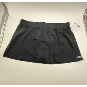 Dolfin Aquashape Womens XXL Swim Skort Black Built-In Liner UPF 50+
